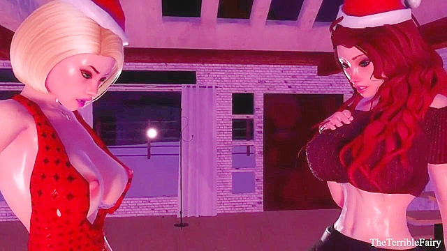 A Present For US - Big dicked futas double penetrate petite 3d teen