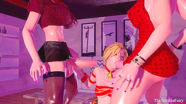 A Present For US - Big dicked futas double penetrate petite 3d teen