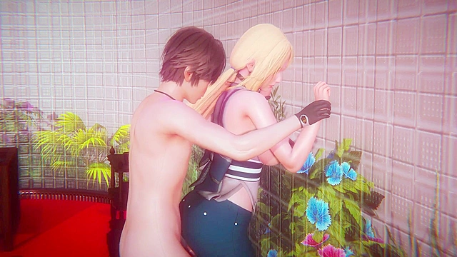 Busty Tsunade gets on her knees and sucks a big cock