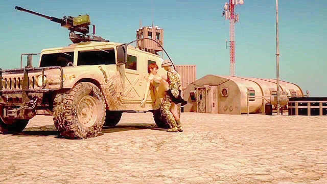 Secret Weapon - 3D Futanari military girl fucks female soldier