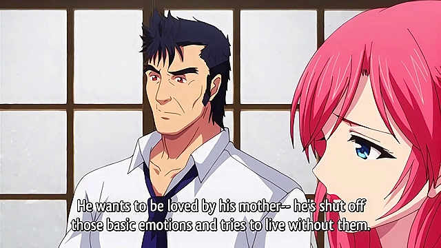 Heartful Maman - Busty redheaded hentai stepmom fucks son with her huge titties