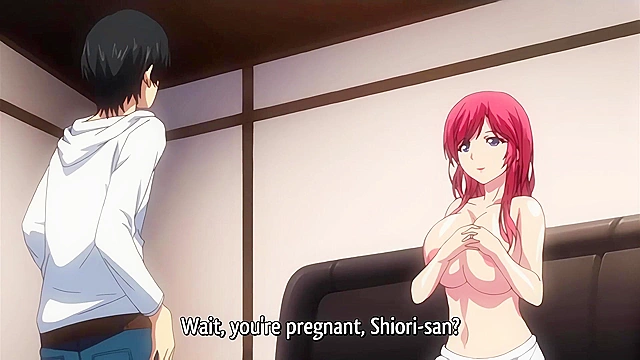 Heartful Maman - Busty redheaded hentai stepmom fucks son with her huge titties