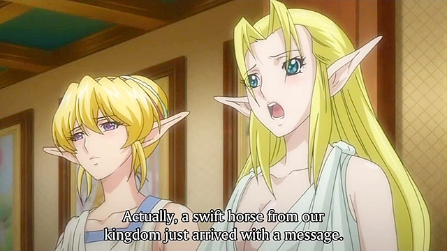 Blonde elf princess gets her tight pussy filled with a hot jizz creampie