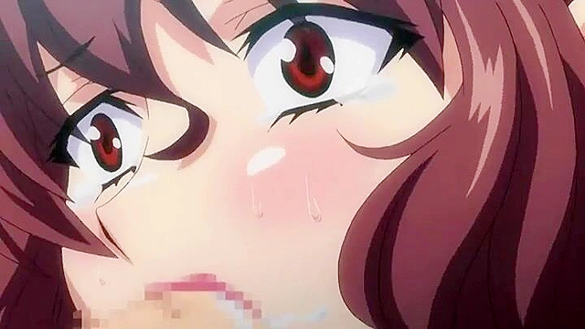 Dirty school nurse with huge hentai tits gives a student a boobjob