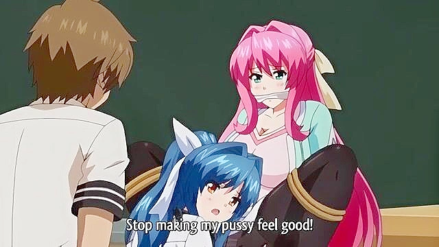 Three Shot Interview 1 - Perverted student fucks hentai teacher in front of her sister