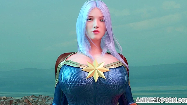 The Lust Avenger - Thanos defeats Captain Marvel using his titanic dick