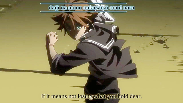 Testament of Sister New Devil OVA - Petite succubus with banana fucks cute hentai schoolgirl on bed