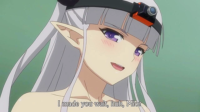 Testament of Sister New Devil OVA - Petite succubus with banana fucks cute hentai schoolgirl on bed