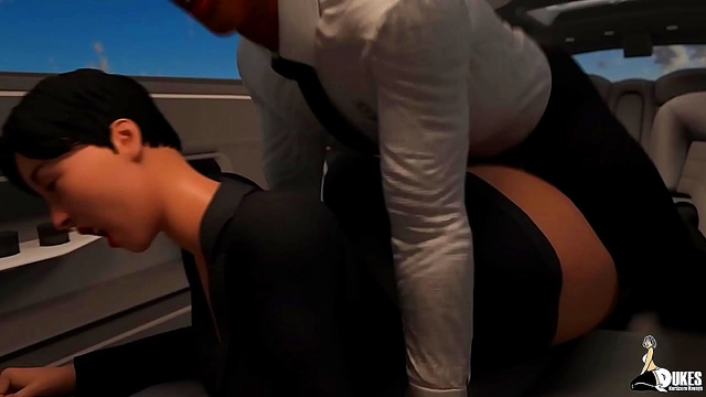 Busty 3D Anime Chick Gets Fucked Hard in Car for Cum-Filled Orgasm