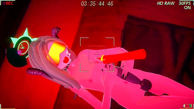 Blindfolded 3D Hentai Girl Masturbates With Gag Ball In Virtual Reality Fantasy