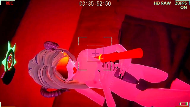 Blindfolded 3D Hentai Girl Masturbates With Gag Ball In Virtual Reality Fantasy