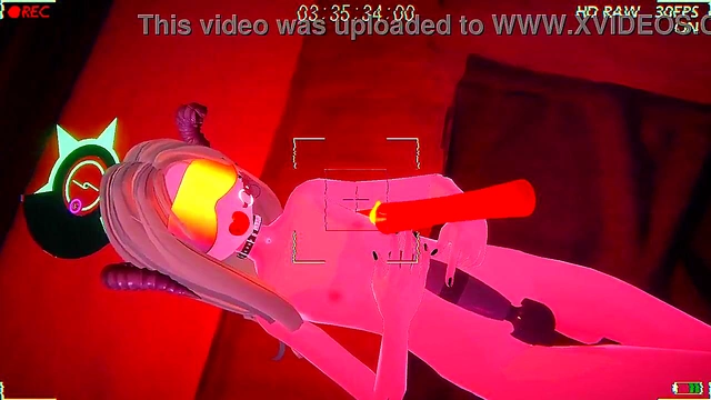 Blindfolded 3D Hentai Girl Masturbates With Gag Ball In Virtual Reality Fantasy