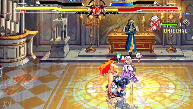 Horny Jessica Fights Glinka Then Takes His Dick For A Hot Hentai Blowjob & Orgasm