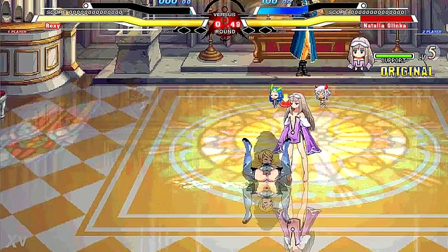 Horny Jessica Fights Glinka Then Takes His Dick For A Hot Hentai Blowjob & Orgasm