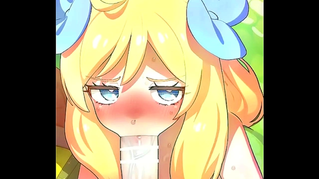 Mizumizuni Anime Chick Deepthroats With Seductive Skill