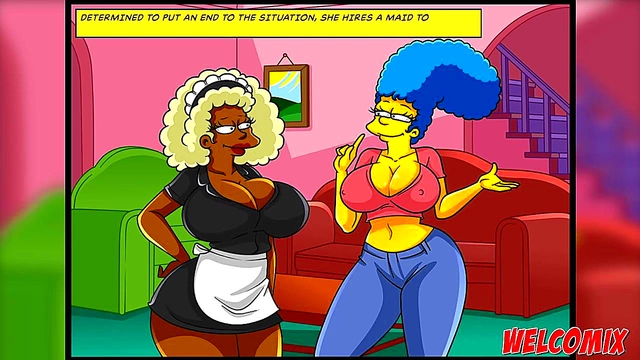 Big-Ass Housemaid Gets Fucked Hard In Anime Simpson Style