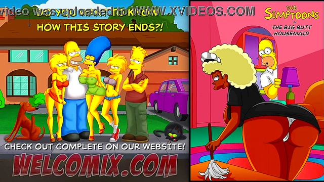 Big-Ass Housemaid Gets Fucked Hard In Anime Simpson Style