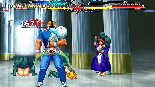 Hentai Battle – Brian Fucks Shino for Intense Porn Climax & Cumshot