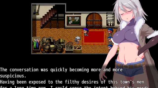 Grace's Humiliating Labyrinth Encounter – Public Exhibition in Hentai Game Town