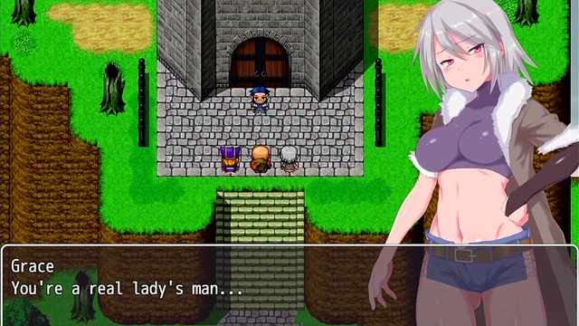 Grace's Humiliating Labyrinth Encounter – Public Exhibition in Hentai Game Town