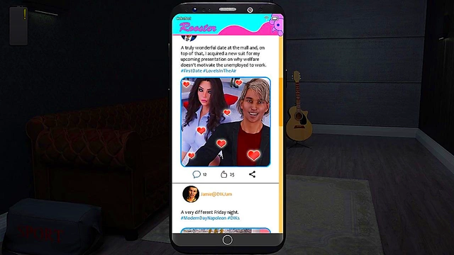 Hard Work Pays Off – 3D Anime Couple Enjoy Intense Visual Novel Sex Session