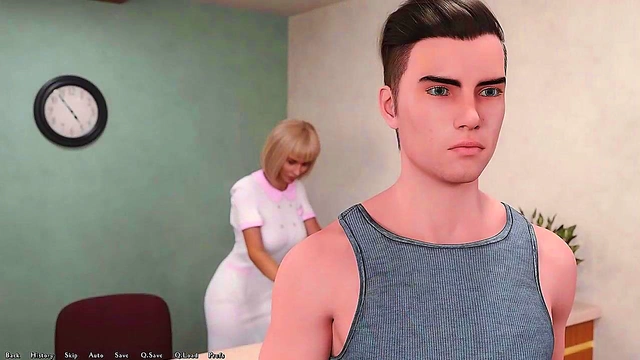 Hard Work Pays Off – 3D Anime Couple Enjoy Intense Visual Novel Sex Session