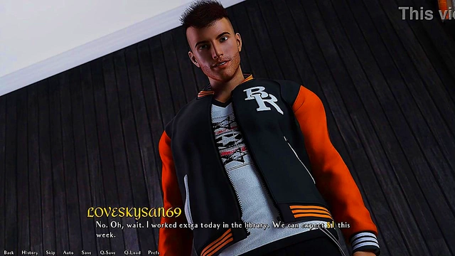 Hard Work Pays Off – 3D Anime Couple Enjoy Intense Visual Novel Sex Session