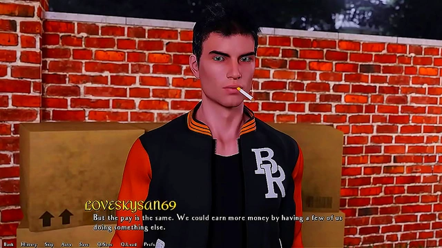 Lucky Guy Gets Wild 3D Hentai Anime Action With Sexy Visual Novel Girls