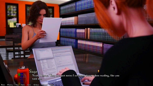 Big-Busted Anime Babe Seduces In The Library For Intense 3D Hentai Action