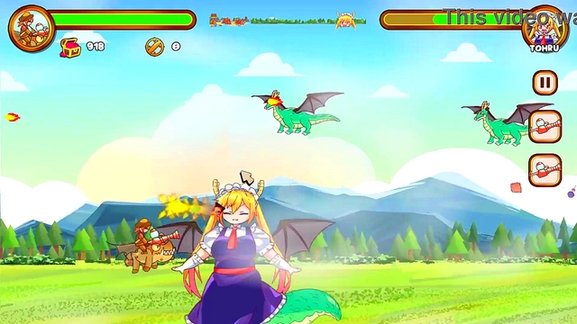 Cute Anime Girl Enjoys Erotic Dragon Weight-Gain Adventure