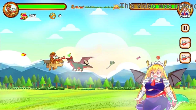 Cute Anime Girl Enjoys Erotic Dragon Weight-Gain Adventure