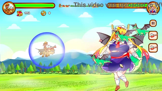 Cute Anime Girl Enjoys Erotic Dragon Weight-Gain Adventure