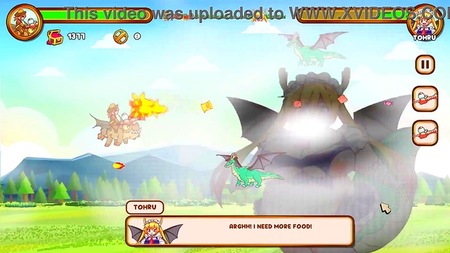 Cute Anime Girl Enjoys Erotic Dragon Weight-Gain Adventure