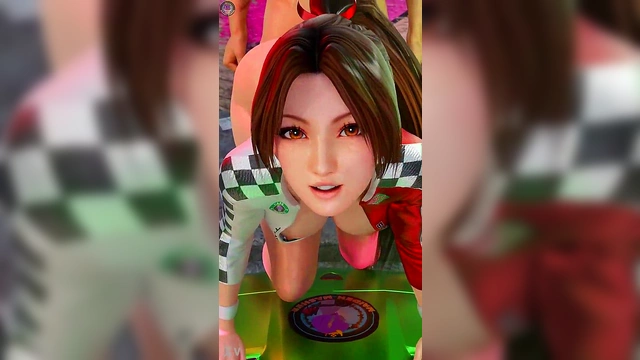 Horny Racing Queen Mai Shiranui Fucked From Behind In 3D Anime Action