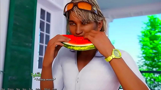 Bad News Leads to Intense 3D Hentai Anime Sex With Visual Novel Cutie