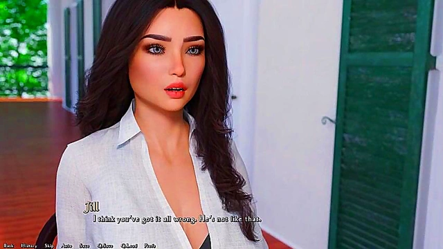 Bad News Leads to Intense 3D Hentai Anime Sex With Visual Novel Cutie