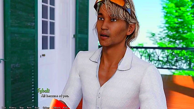 Bad News Leads to Intense 3D Hentai Anime Sex With Visual Novel Cutie