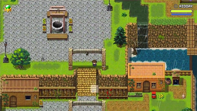 Busty Teen Falls into Water Without Panties in Lost Lagoon Harem Hentai Game Episode 3