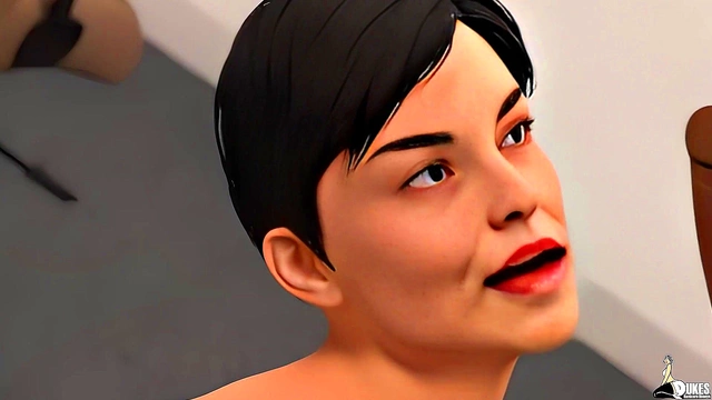 Busty Anime Secretary Gets Promoted After Taking Huge Dick For A Filthy Blowjob & Cum Fill