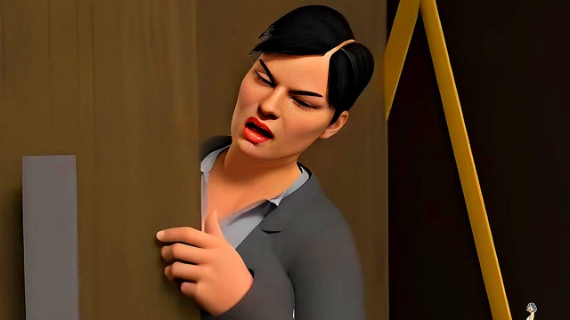 Busty Anime Secretary Gets Promoted After Taking Huge Dick For A Filthy Blowjob & Cum Fill