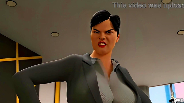 Busty Anime Secretary Gets Promoted After Taking Huge Dick For A Filthy Blowjob & Cum Fill