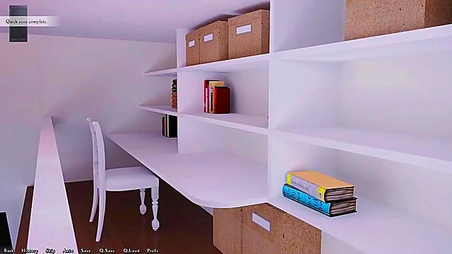 3D Anime Visual Novel – Jill Takes Charge in Intense Hentai Session