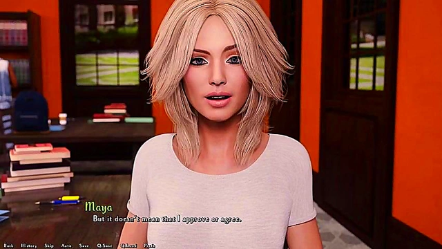 Sexy Anime Babes Get naughty in the Library for a 3D Hentai Fantasy Encounter