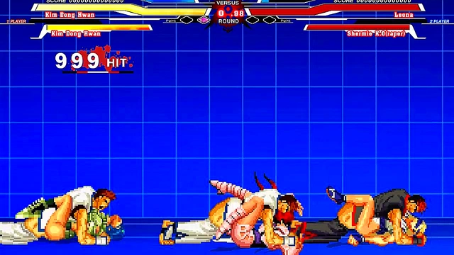 Shermie & Cher Engage in Hot Hentai Sex with Leona Heidern for Intense Orgasm Moments