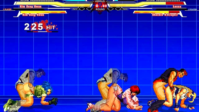 Shermie & Cher Engage in Hot Hentai Sex with Leona Heidern for Intense Orgasm Moments