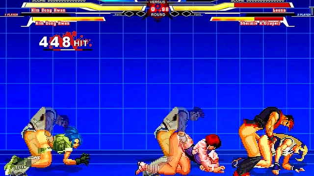 Shermie & Cher Engage in Hot Hentai Sex with Leona Heidern for Intense Orgasm Moments