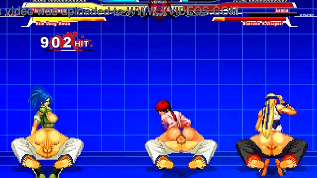 Shermie & Cher Engage in Hot Hentai Sex with Leona Heidern for Intense Orgasm Moments