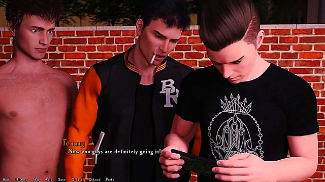 Important Secret Party – 3D Anime Couple Engages in Intense Visual Novel Adventure