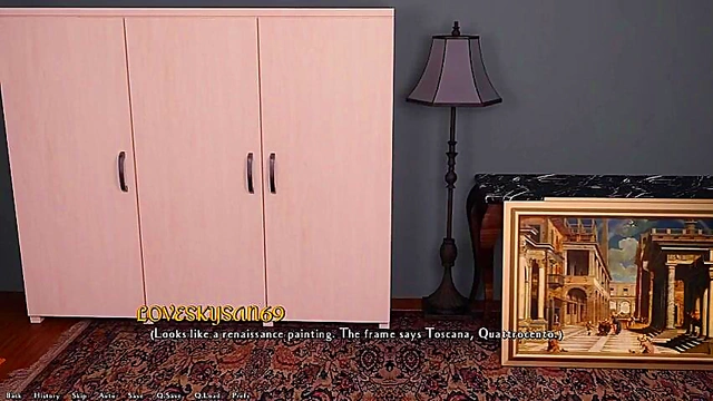 Important Secret Party – 3D Anime Couple Engages in Intense Visual Novel Adventure