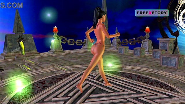 Cute 3D Anime Indian Girl Seductively Masturbates With A Banana